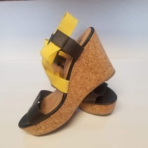 ❤ Steve Madden Terror Wedge Shoes Cork Sz 9